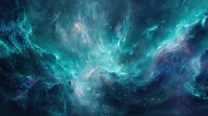 Fototapeta premium Abstract Colorful Deep Space Nebula