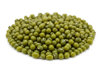 A Pile of Fresh Green Legumes: A Close-Up View of an Abundance of Healthy Grains Showcasing Natural Texture and Vibrant Color, with Culinary Applications.