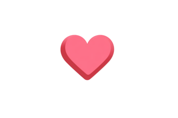 Heart is shown in on transparent background