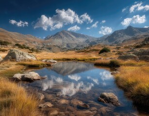 Mountain Stream Reflection