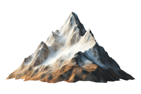 Mountain with snow on it