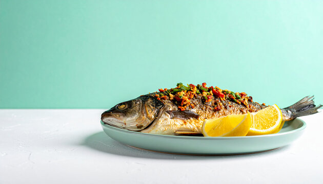 Delicious Roasted Sea Bass with Lemon and Chili Flakes A Simple Yet Elegant Recipe