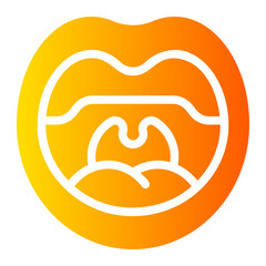 throat gradient icon