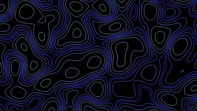 Animated topographic line texture background with smooth abstract contour patterns