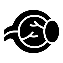 eye ball glyph icon