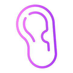 ear gradient icon