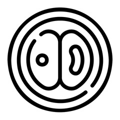 mitosis line icon