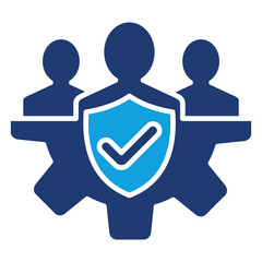 Integrity Flat Blue Icon