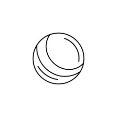Simple white sphere icon