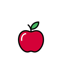 Fototapeta premium Red apple graphic