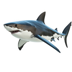 Fototapeta premium Large shark is swimming in the ocean