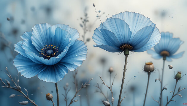 poppy flowers in the sky poppy in the sky beautiful view and seen beautiful background and wallpaper hd picture 