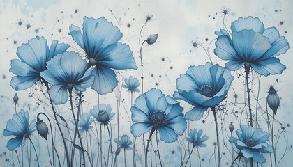 blue flowers background blue and white flowers blue flowers on a grunge background beautiful view and seen beautiful background and wallpaper hd picture 