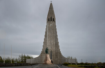 Hallgrimskirkja Cathedral in Reykjavik, Iceland.