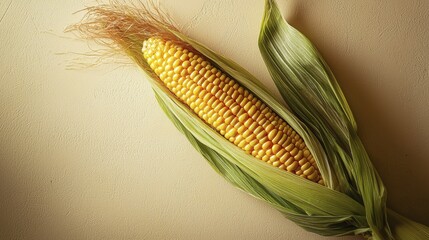 Freshly harvested corn on the cob