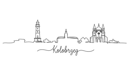 Kolobrzeg Skyline Poland Landmark.