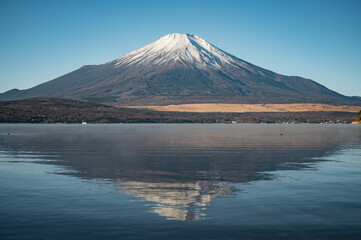 山中湖から望む富士山
