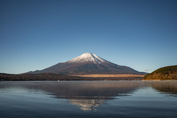 山中湖から望む富士山