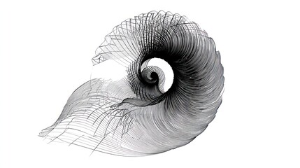 Abstract spiral design