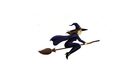 witch on a broom