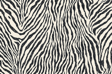 Striking monochrome zebra pattern with dynamic linear motion and contrast