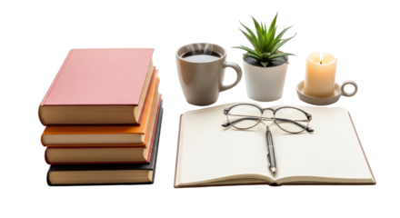 Cozy Reading Corner with Books abstract illustration design inspired by Cozy Reading Corner with