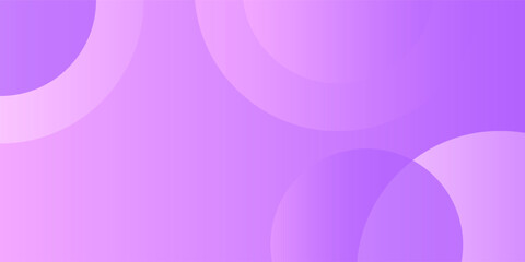 Purple gradient color with circle shapes.