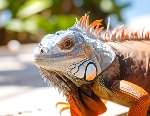 Obraz premium Close-up iguana portrait (3)