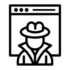spyware Line Icon