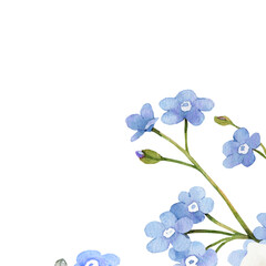 blue floral background