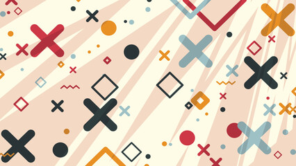 Colorful Geometric Abstract Background Vector