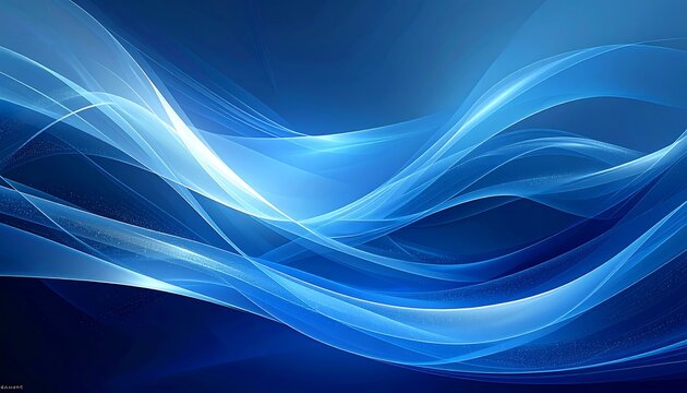 Abstract blue flowing lines (2)