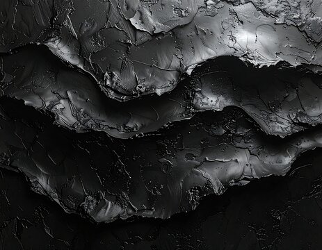 Abstract black textured layers