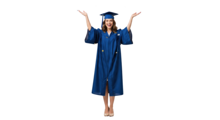 Happy Female Graduate Celebrating on Graduation Day detailed illustration concept inspired by Happy Female