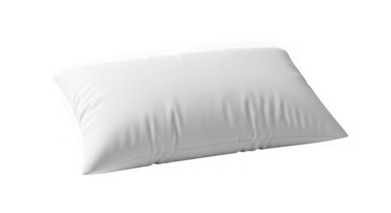 Plush white pillow for ultimate comfort sleep and rest elevate your bedroom decor with soft bedding essential transparent background
