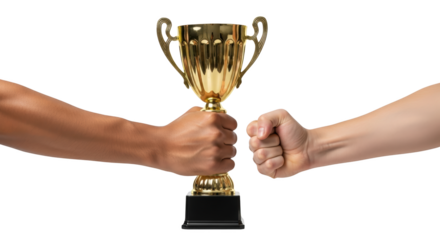 Trophy Held by Hands Competition Concept detailed illustration concept inspired by Trophy Held by