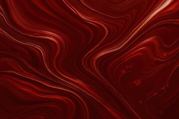 Liquid ink waves in deep crimson and copper with marble textures abstract swirling background inspired by Mars geology modern luxury aesthetic