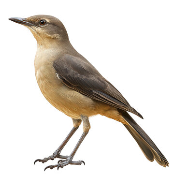 Bird is standing on transparent background