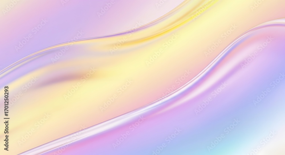 Poster clean abstract background with flowing pastel waves. a simple and elegant design for a modern presen
