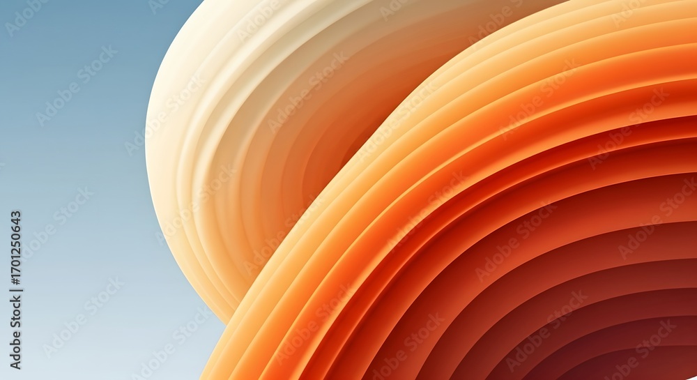 Poster dynamic abstract background with a thick layered twist. a powerful and modern design for a corporate