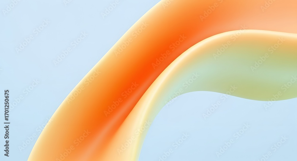 Poster clean abstract background with a simple flowing wave. a modern and minimalist design for a presentat
