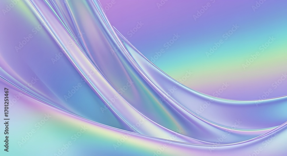 Poster abstract background of flowing pearlescent fabric. an elegant and luxurious design resembling silk o