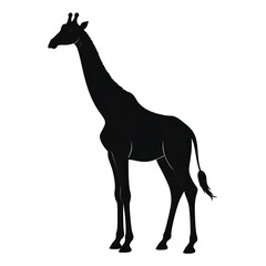 Silhouette of a giraffe