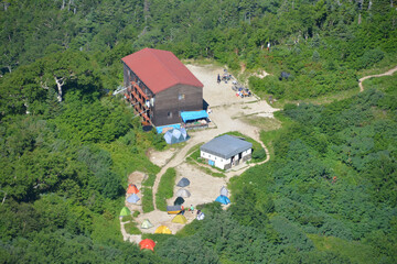 上から見た剱岳・早月小屋