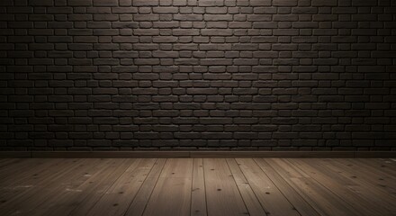 Dark Brick Wall Background Texture for Industrial Design Projects and Moody Presentations