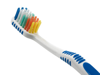 Multicolor Toothbrush on White Background
