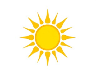 Yellow sun graphic