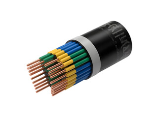 Electrical Cable with Multiple Colored Wires