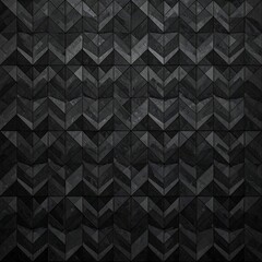 Dark, geometric patterned wall
