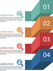 Business report - Internet column and line chart data statistics information chart vector material
